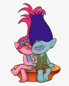 Trolls True Colors Poppy Drawing Clip Art - Branch And Poppy Fanfiction, HD Png Download, Free Download
