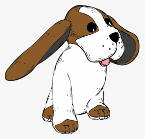 Dog Puppy Animation Clip Art - Cartoon Dog With Big Ears, HD Png Download, Free Download