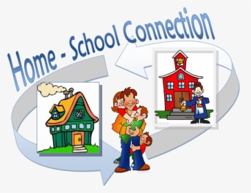 Clip Art Going Home From School Clipart - Home School Connection Clipart, HD Png Download, Free Download