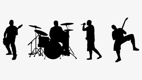 Band Silhouette Png, Transparent Png, Free Download