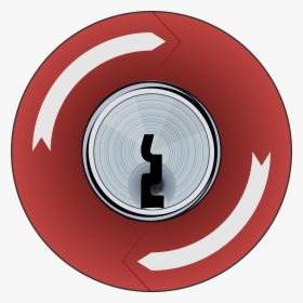 Key Lock E-stop Push Button Clip Arts - Portable Network Graphics, HD Png Download, Free Download