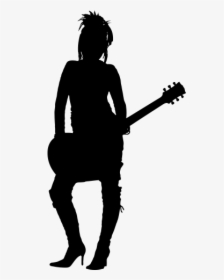 Woman - Rocker Silhouette, HD Png Download, Free Download