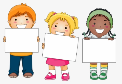 Kids With Blank Board, HD Png Download, Free Download