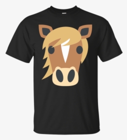 Horse Face Emoji T-shirt - Im Just Here For The Boos, HD Png Download, Free Download