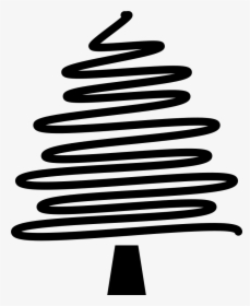 Christmas Tree Drawing - Christmas Tree Lines Drawing Png, Transparent Png, Free Download