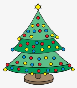 How To Draw Christmas Tree - X Mas Tree Drawing, HD Png Download, Free Download