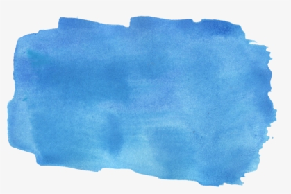 Watercolor Brush Stroke Png - Blue Watercolor Brush Stroke, Transparent Png, Free Download