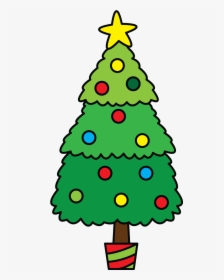 Christmas Tree Decoration Drawing - Do Christmas Tree Drawing, HD Png Download, Free Download