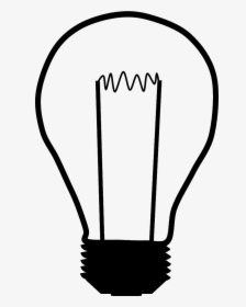 Light Bulb Drawing Panda Free Images Lightbulbdrawing - Line Png Light Gif, Transparent Png, Free Download