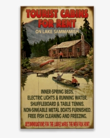 Cabins For Rent Sign, HD Png Download, Free Download