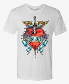 Bon Jovi Vintage Graphic Tee"  Class="img Zoom - Bon Jovi Heart And Dagger, HD Png Download, Free Download