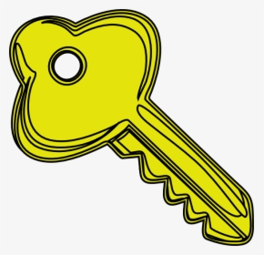 Door Key Kid Transparent Image Clipart - Key Clipart, HD Png Download, Free Download