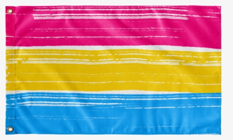 Pan Sexual Pride Flag Paint Stroke Design - Flag, HD Png Download, Free Download
