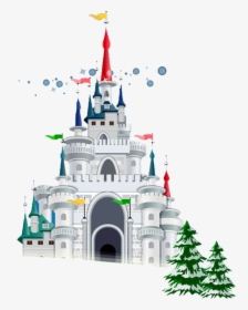 Drawing Of A Castle Png Image - Christmas Castle Png, Transparent Png, Free Download