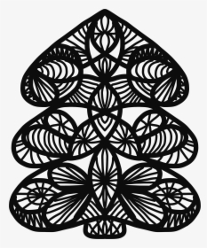 Abstract Christmas Tree Line Art Clip Arts - Christmas Tree Line Drawings, HD Png Download, Free Download