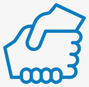 Picture Of Two Hands Shaking - Helping Hand Icon Png, Transparent Png, Free Download