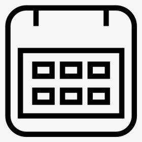 Calendar Line Icon - Png Wire Icons Calendar, Transparent Png, Free Download
