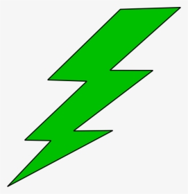 Lightning Bolt Green Lighting Bolt Clip Art - Lightning Bolt Clipart, HD Png Download, Free Download