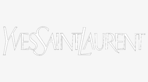 Yves Saint Laurent White Logo, HD Png Download, Free Download