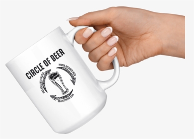 Circle Of Beer 15oz Mug Drinkware - Mug, HD Png Download, Free Download