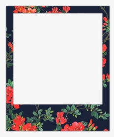 Pack De Polaroids - Polaroid Frame Png Hd Floral, Transparent Png, Free Download
