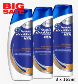 Details About 3 X165ml Head & Shoulders Anti-dandruff - Head Shoulders Shampoo 3in1, HD Png Download, Free Download