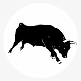 Clip Art Bull Vector Graphics Silhouette Portable Network - Transparent Bull Silhouette, HD Png Download, Free Download