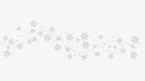 Snowflake Clipart Border Tumundografico White - Transparent Background Snow Border, HD Png Download, Free Download