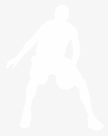 Girl Basketball Silhouette Png - Basketball Player Png White, Transparent Png, Free Download