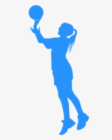 Silhouette Basketteuse Png Couleur, Transparent Png, Free Download