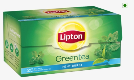 Lipton Green Tea 25 Tea Bags , Png Download - Lipton Green Tea Mint Burst, Transparent Png, Free Download