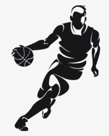 Basketball Png Download - Silhouette Basketball Player Png, Transparent Png, Free Download