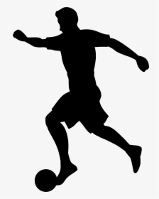 Footballer Silhouette Png Transparent Clip Art Imageu200b - Silhouette Football Player Png, Png Download, Free Download