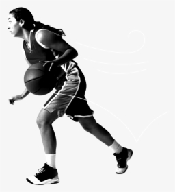 Transparent Teenage Girl Png - Dribble Basketball, Png Download, Free Download