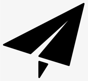 Line,font,black And - Paper Airplane Silhouette Png, Transparent Png, Free Download