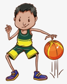 Drawing Clip Art Boy - Bounce A Ball Clipart, HD Png Download, Free Download