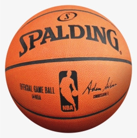 Spalding Basketball Png - Nba Spalding Official Game Ball, Transparent Png, Free Download