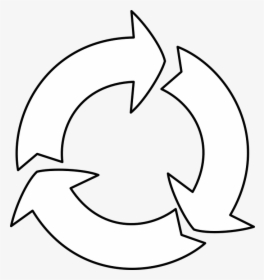 Reuse, Recycle, Sign, Symbol, Arrows, Circle, White - Recycle White Arrows, HD Png Download, Free Download