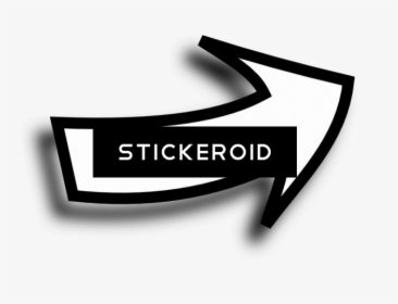 White Arrow Sideways Clip Art - Calligraphy, HD Png Download, Free Download