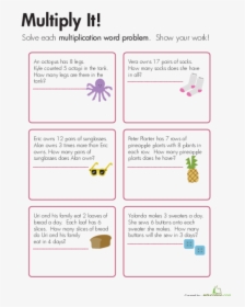 Year 3 Multiplication Word Problems, HD Png Download, Free Download
