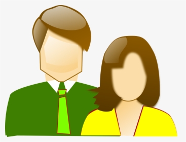 Couple Two Parents Clipart Mom And Dad- - Mother And Father Clipart, HD Png Download, Free Download