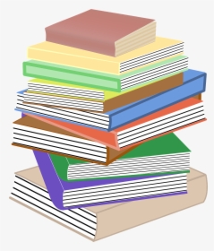 Books, Stacked, Pile, Stacks, Textbooks, Education - Cartoon Books And Paper, HD Png Download, Free Download