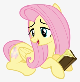 Transparent Read Books Clipart - Fluttershy Reading A Book, HD Png Download, Free Download