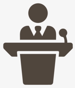 Speakers Transparent Person - Person On A Podium, HD Png Download, Free Download