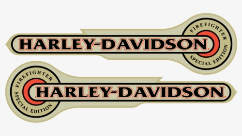 Harley Davidson Firefighter Special Edition Tank Emblems - Label, HD Png Download, Free Download