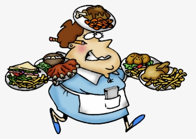 Waitress Cartoon - Waitress Clip Art, HD Png Download, Free Download