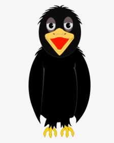 Crow Clipart Hostted - Cartoon Crow Clipart, HD Png Download, Free Download