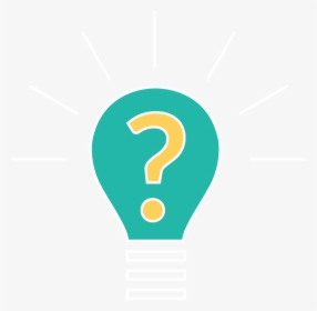 Lightbulb With Question Mark - Illustration, HD Png Download, Free Download