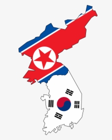 Culture Drawing South Korean Huge Freebie Download - North Korea Flag And South Korea Flag, HD Png Download, Free Download