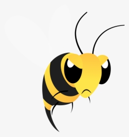 Hornet Clipart Killer Bee - Angry Bee Clipart, HD Png Download, Free Download
